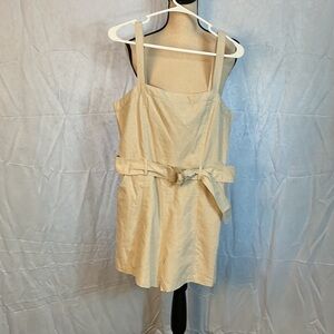 Blank NYC Cream Belted Mini Dress NWT Womens Small